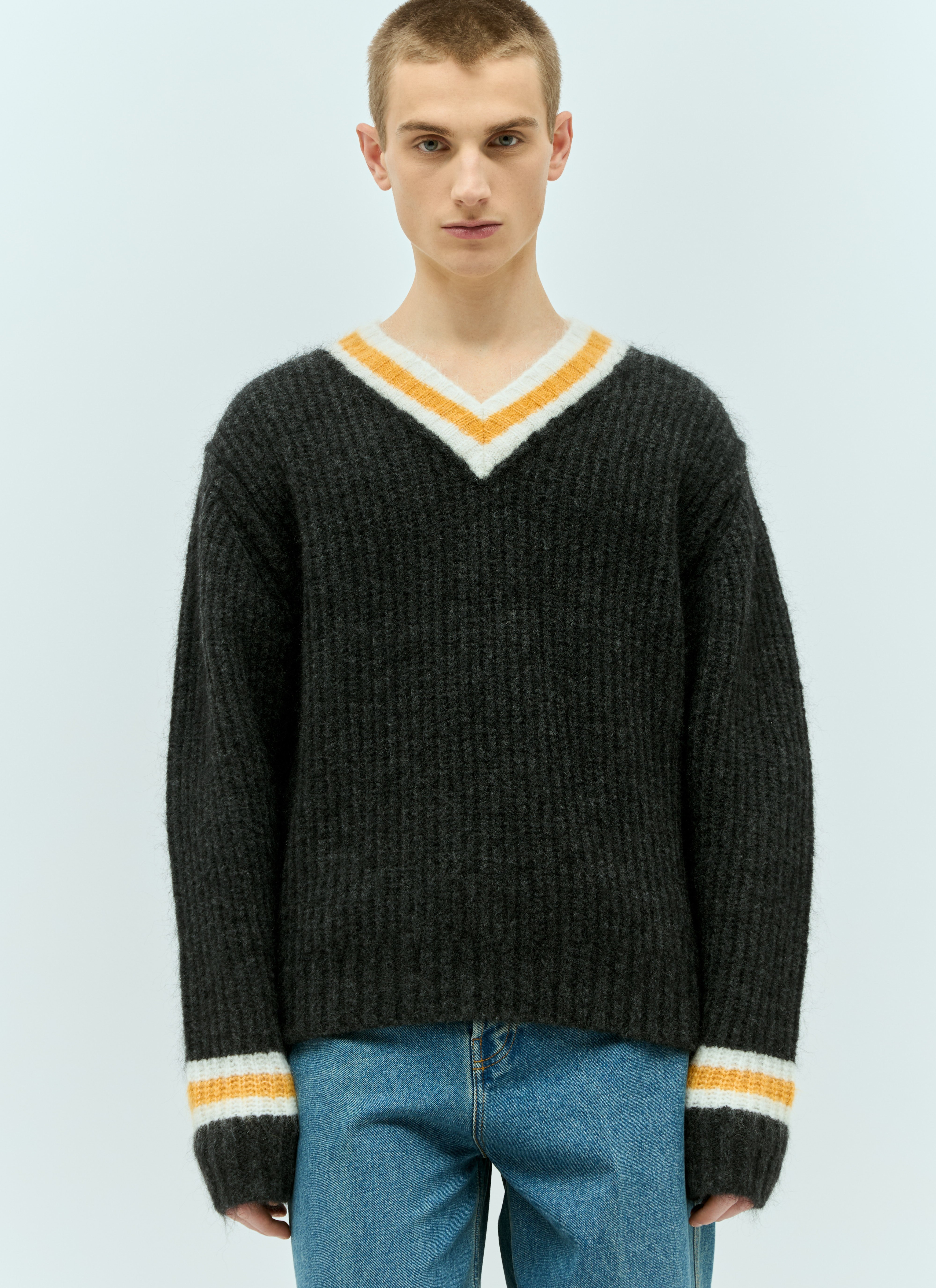 Stüssy Men's' Mohair Tennis Sweater in Black | LN-CC®