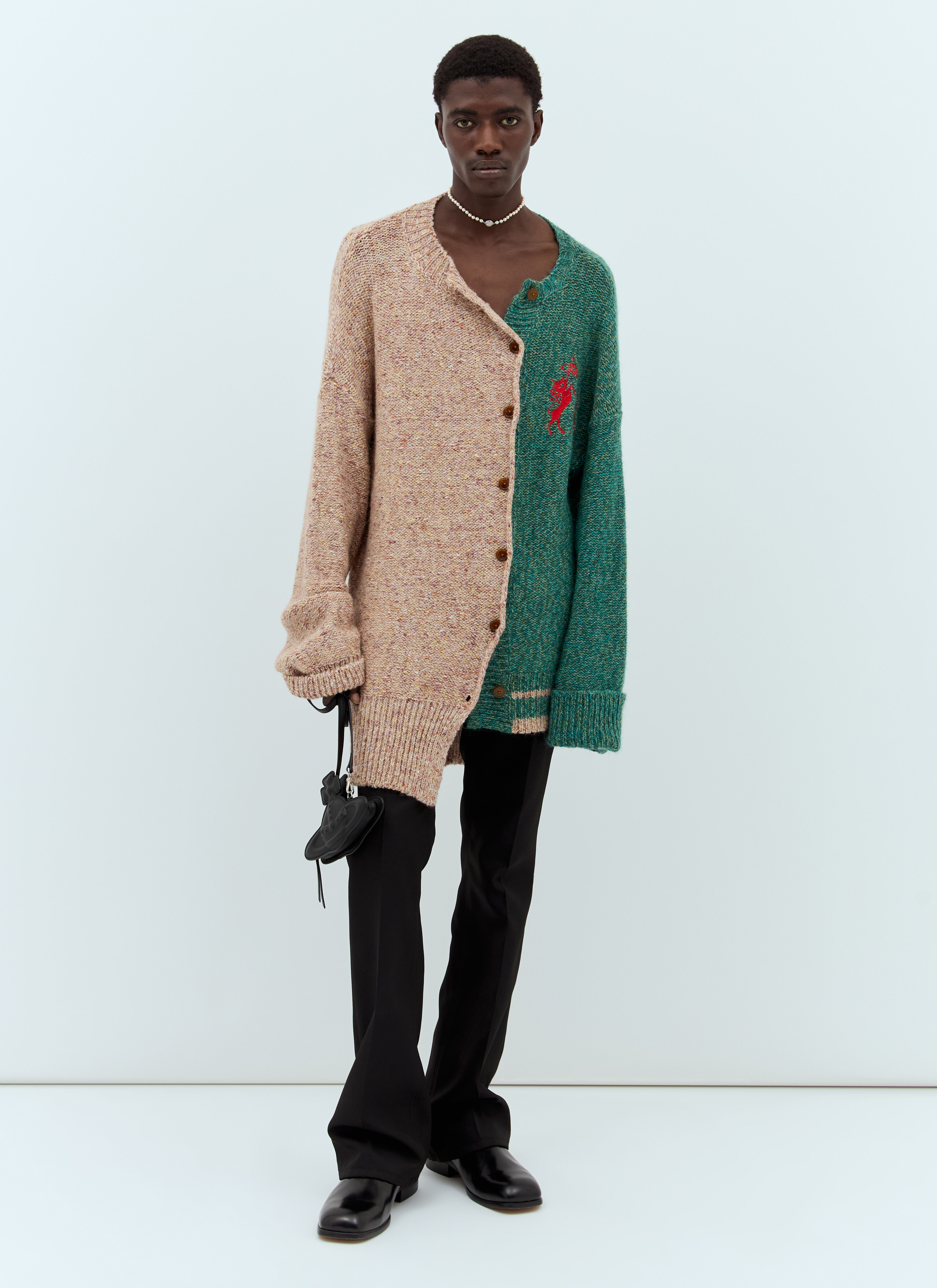 Vivienne Westwood Half & Half Cardigan en Multicolour pour homme