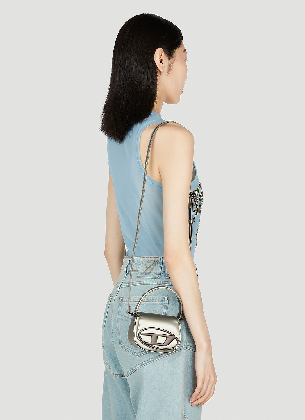 Diesel Women's' 1DR XS Shoulder Bag in Silver | LN-CC®