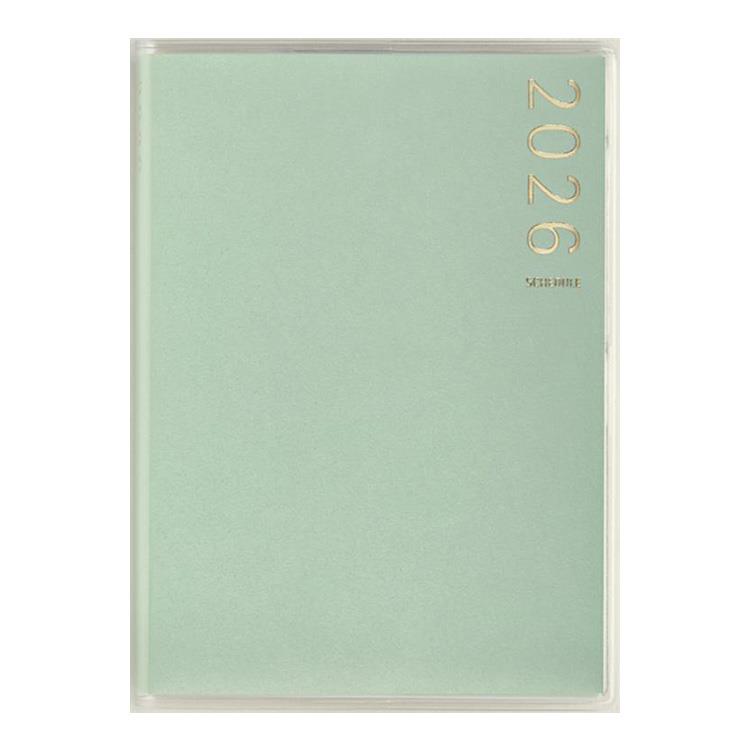 2026年3月始まり手帳 週間ブロック B7 ティーズピュア4（764）ミント