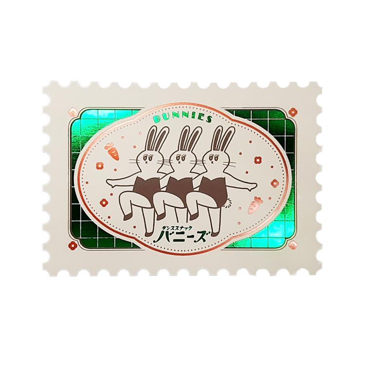 切手型箔押しポストカード オビワン バニーズ(バニーズ