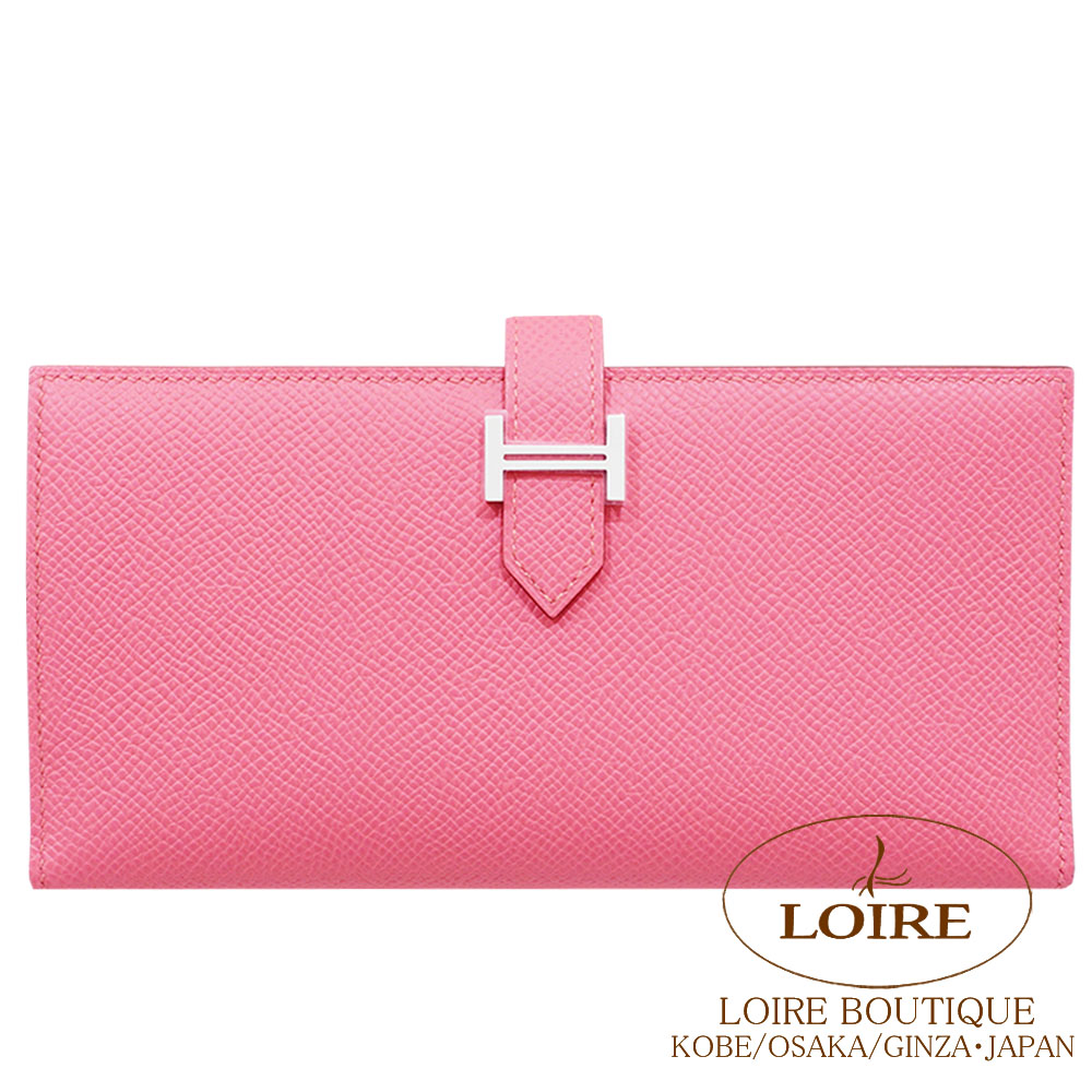 HERMES　ローズ・エルメス　#45ローズオンブル HERMES（エルメス） （新品・未使用品）エルメス ベアン スフレ 二