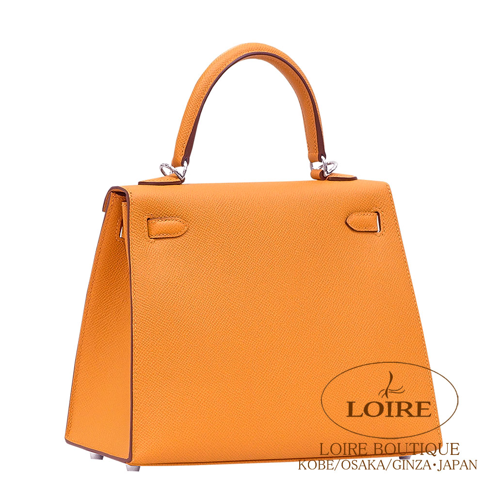 HERMES エルメス　空箱 ケリー25 バーキン25 オレンジボックス　箱のみ レア！HERMESネイビーボックス空箱 正規品 バーキン25用オレンジ