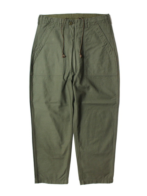 BAMBOO SHOOTS x MOUNTAIN RESEARCH FATIGUE CROPPED PANTS - SATIN