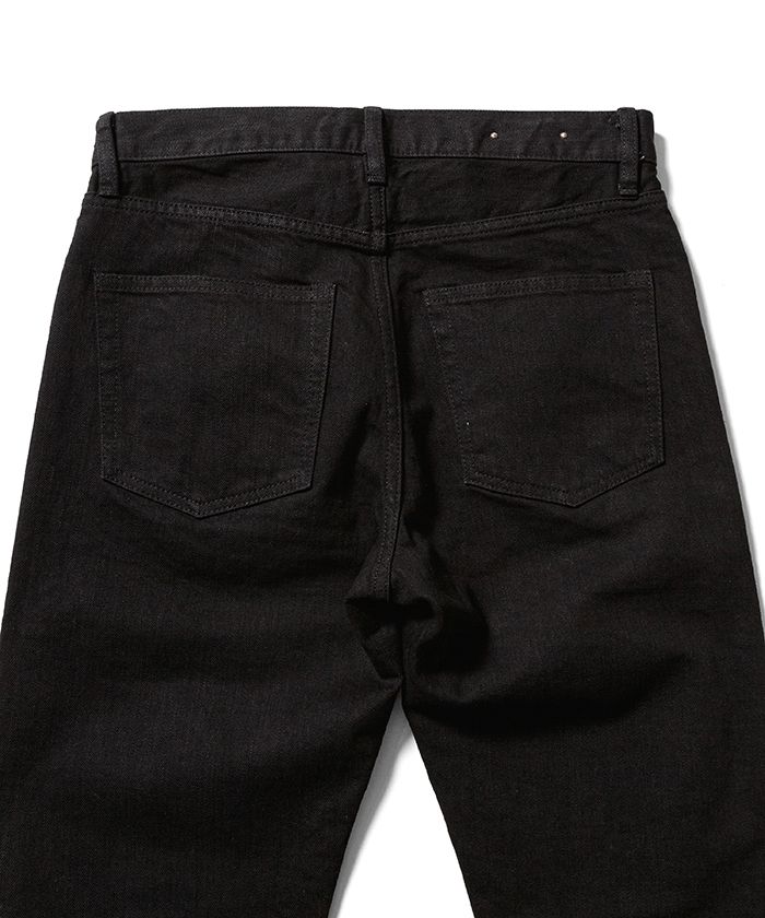 MINEDENIM - 【ラスト1点】N.Slim Tapered STR 5pocket OWS (BLACK