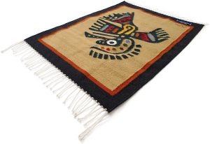 サポテック ラグ 80×60cm - LABRAVA [メキシコ 民芸 フォークアート 雑貨]