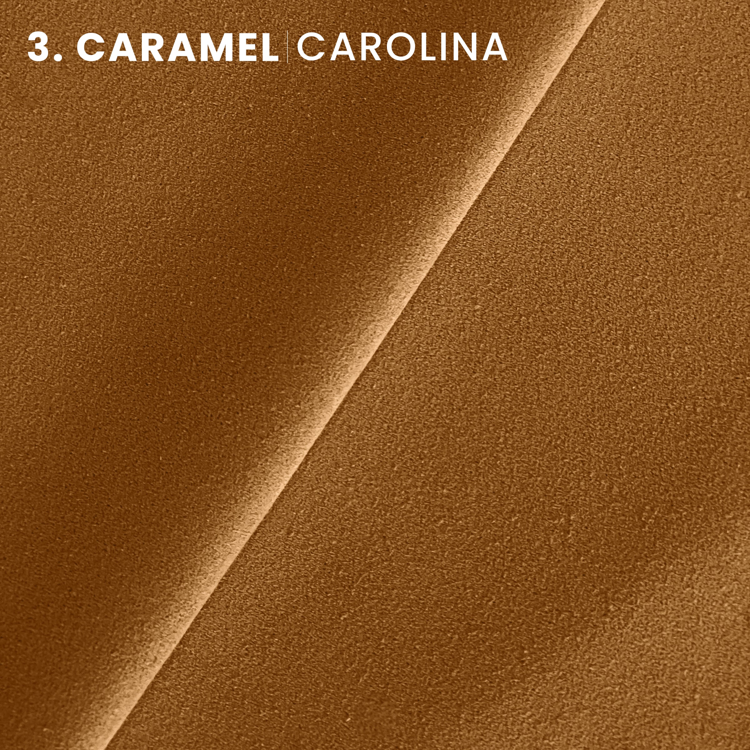 Caramel CAROLINA Leather | Italian Oiled-Dry Tough Suede Leather