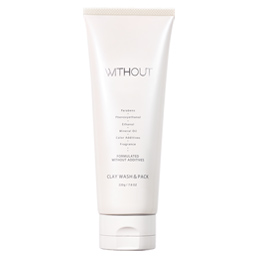 界面活性剤不使用の洗顔料 クレイウォッシュ & パック｜ウィズアウト