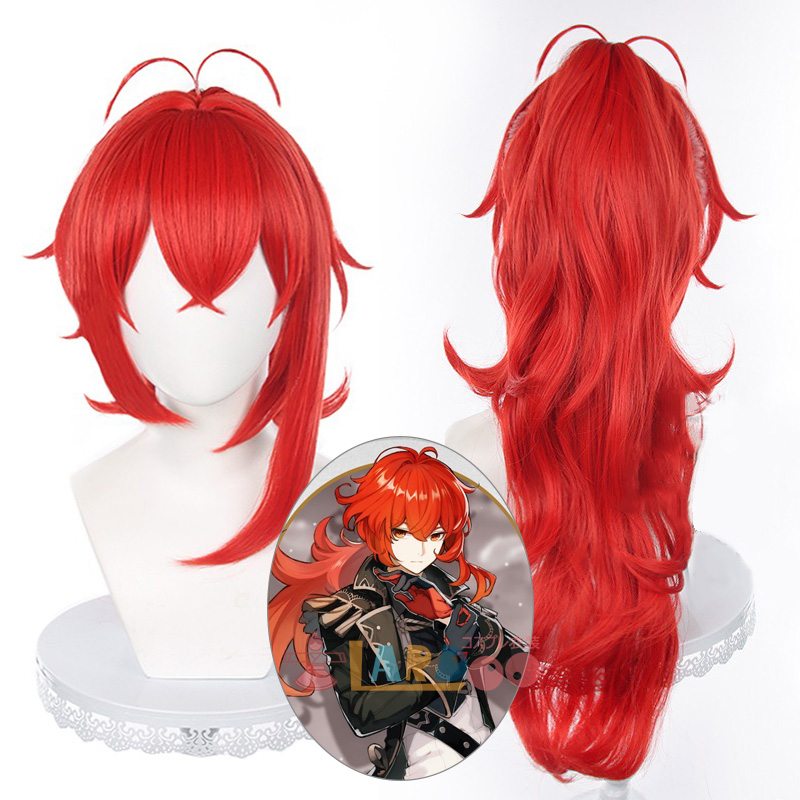 原神 Genshin げんしん ディルック・ラグヴィンド ポニーテール