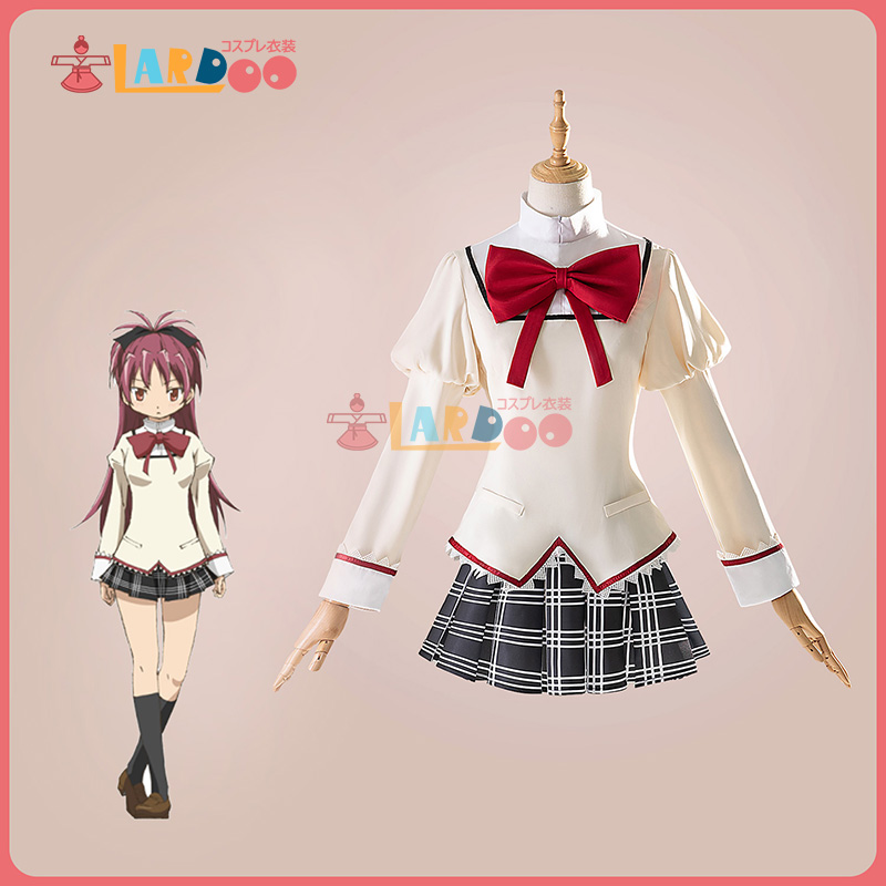 魔法少女まどか☆マギカ 佐倉杏子 制服 パニエ付き コスプレ衣装