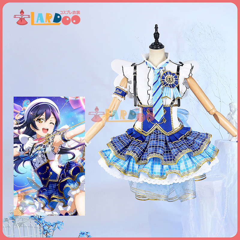 ラブライブ Lovelive 園田 海未-そのだ うみ ブルーアモール コスプレ