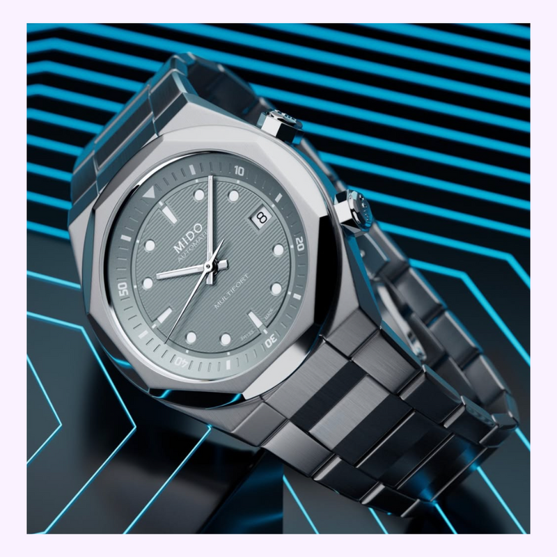 Mido Watches Multifort 8 Two Crowns M0475071108100 Upc