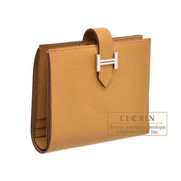 エルメス ベアンコンパクト セサミ ヴォーエプソン シルバー金具