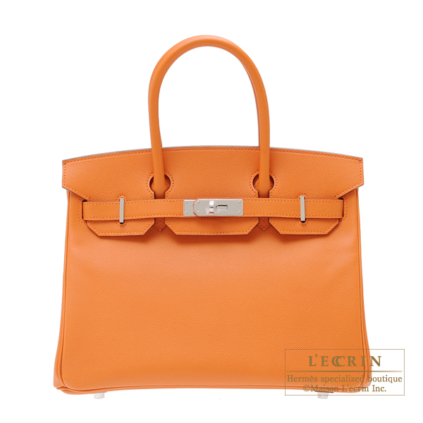 エルメス バーキン30 オレンジ ヴォーエプソン シルバー金具
