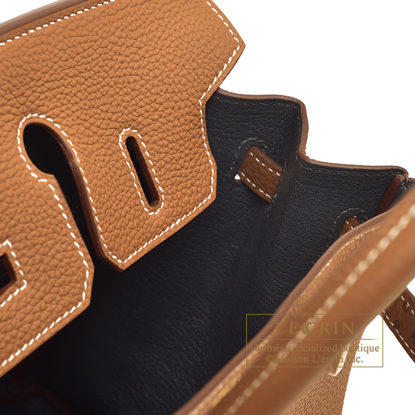 エルメス バーキンヴェルソ25 ゴールド/ グラファイト トゴ シャンパン