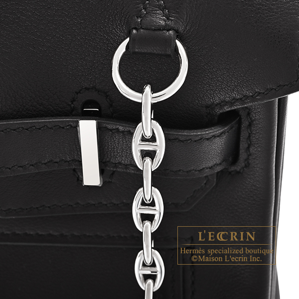 エルメス バーキンロック25 ブラック ヴォリュプト シルバー金具