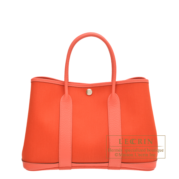 エルメス ガーデンパーティ30/TPM カプシーヌ/ローズテキサス トワル