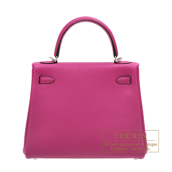 エルメス ケリー25/内縫い ローズパープル トゴ シルバー金具