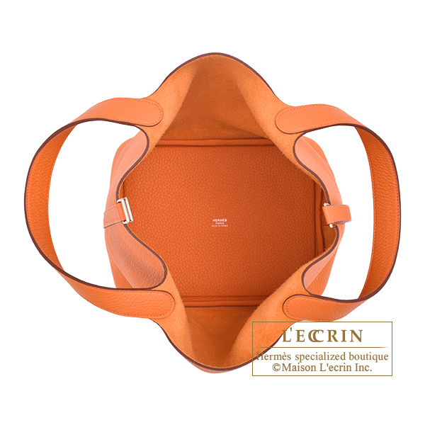 エルメス ピコタンロック22/MM オレンジ トリヨンクレマンス シルバー
