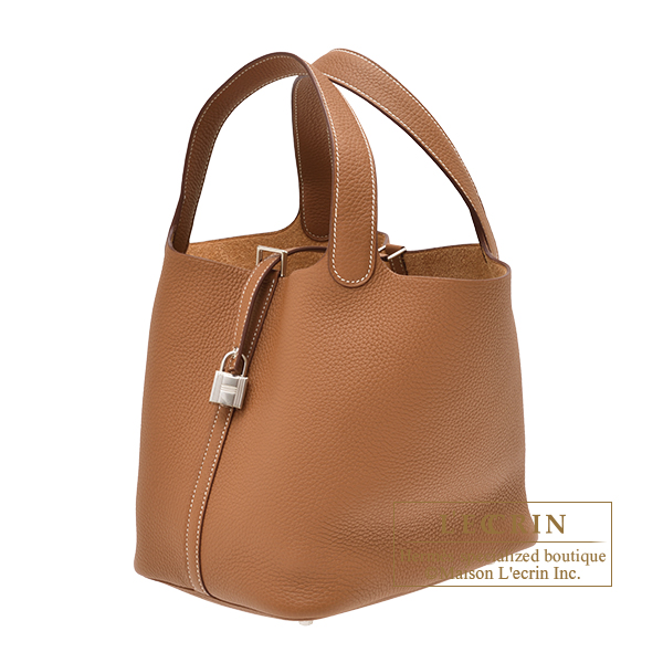 エルメス ピコタンロック22/MM ゴールド トリヨンクレマンス シルバー