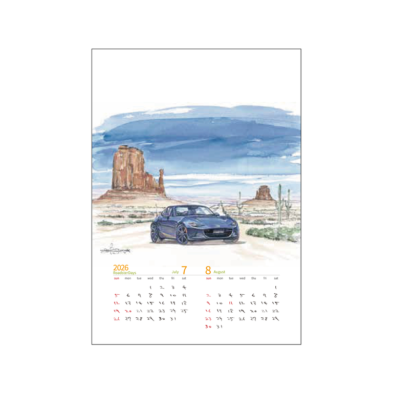 Bow。（ボウ）カレンダー / Roadster Days 2026 ｜ LE GARAGE