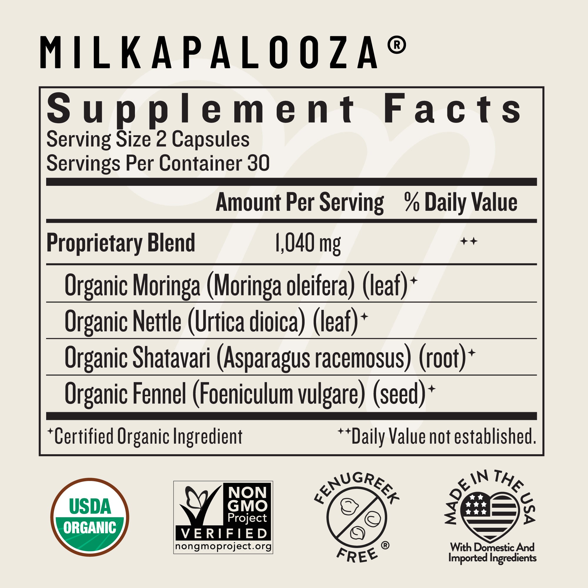 Milkapalooza | Breast Milk Supplement for Milk Nutrition
