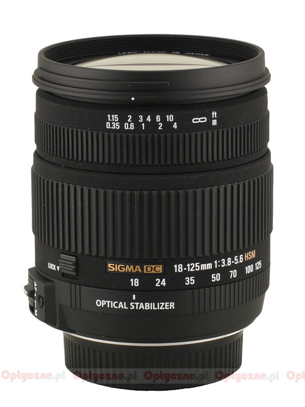 Sigma 18-125 mm f/3.8-5.6 DC OS HSM - LensTip.com