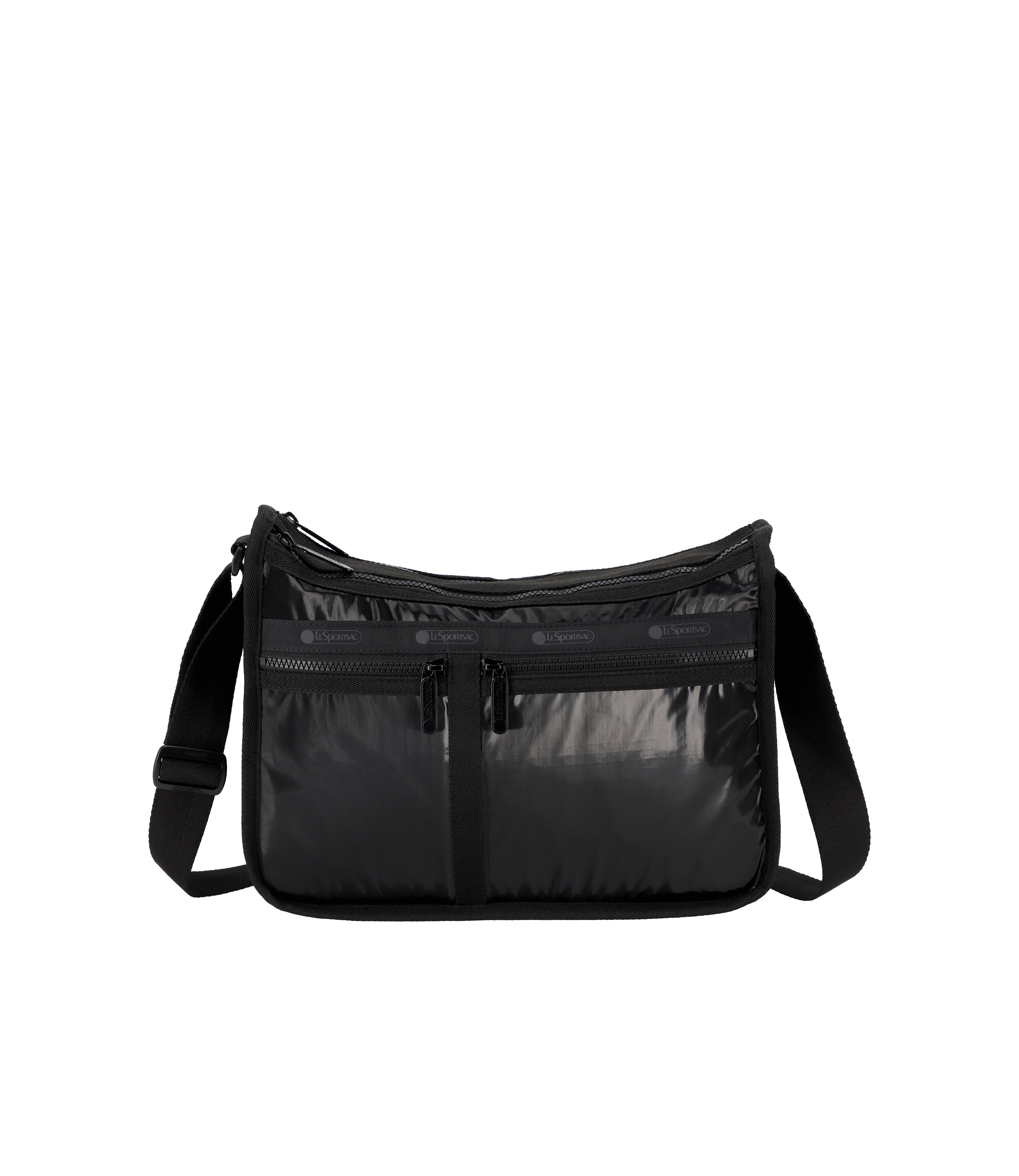 Black Deluxe Everyday Bag | Expandable Travel Shoulder Bag with