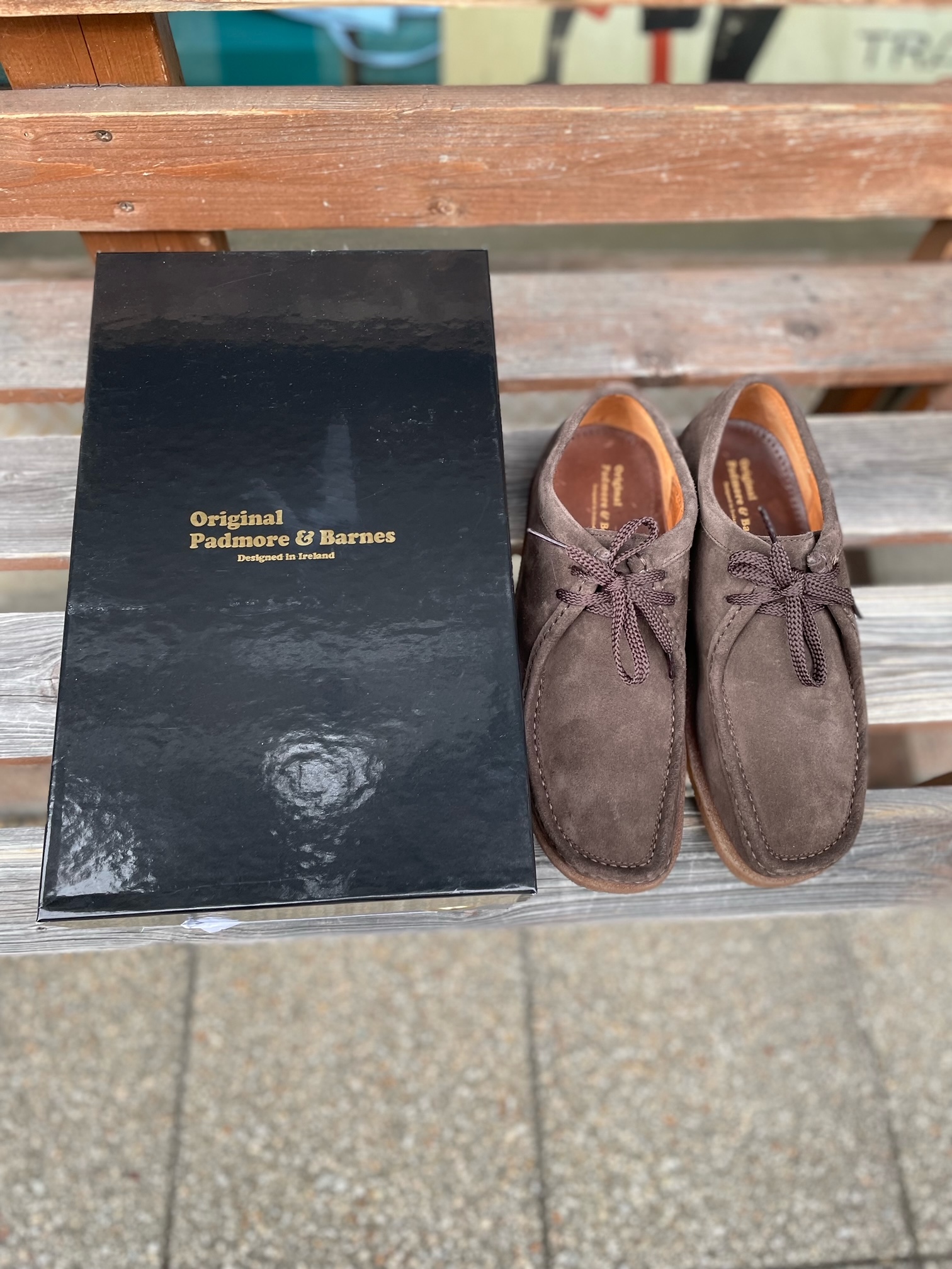 PADMORE&BARNES-P204 SUEDE-DARK BROWN - Little Island / リトル