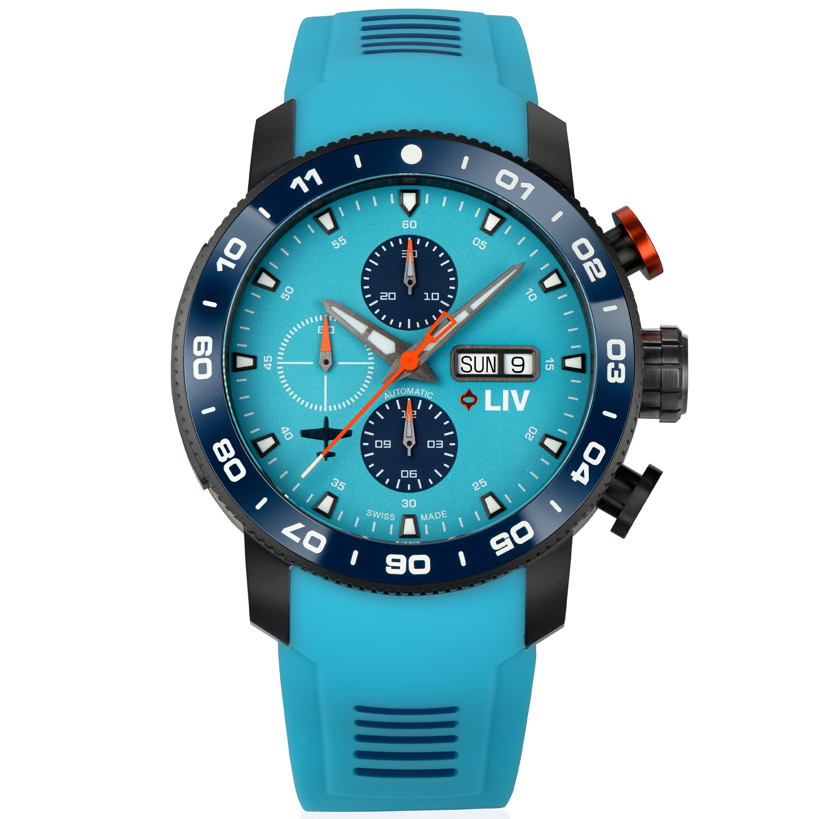 P-51 CRIPES A' MIGHTY Swiss Made Automatic Chronograph Watch – LIV