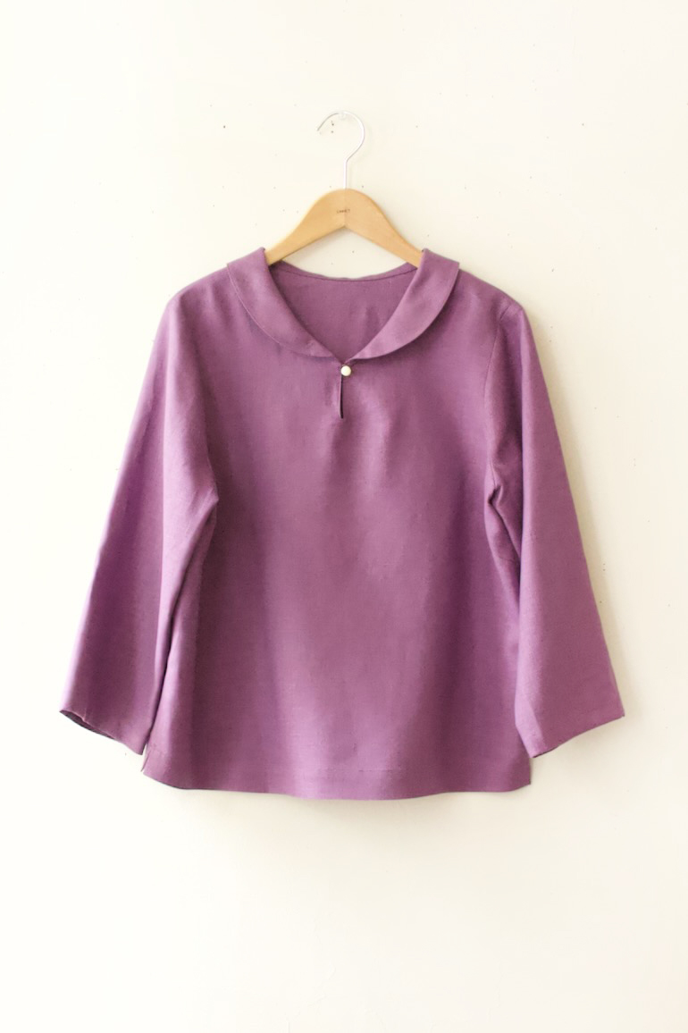 プロダクト ブラウス/へちま衿ブラウス