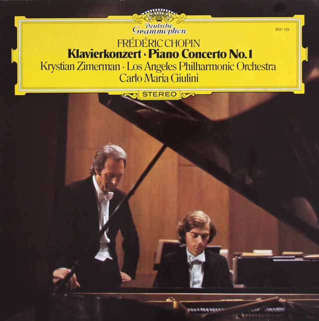 LP レコード ツィマーマン、ジュリーニのショパン/ピアノ協奏曲第1番