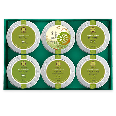 LUPICIA】（弔事用ギフト）特選 日本茶6種詰め合わせ 「古典菊