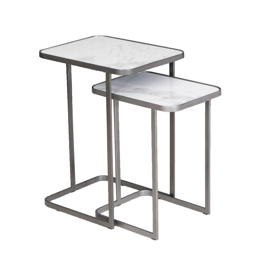 lushroom ネストテーブル セラミック 大理石柄 サイドテーブル