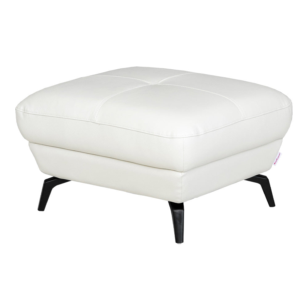 lushroom スツール オットマン 1人掛け 本革 ブラック ホワイト レッド