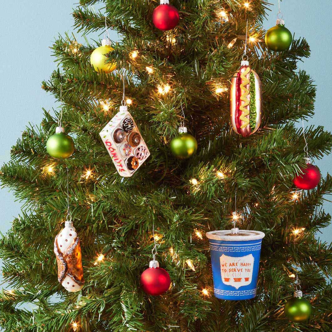 NYC ガラスオーナメント ドーナッツ(ドーナッツ)：クリスマス