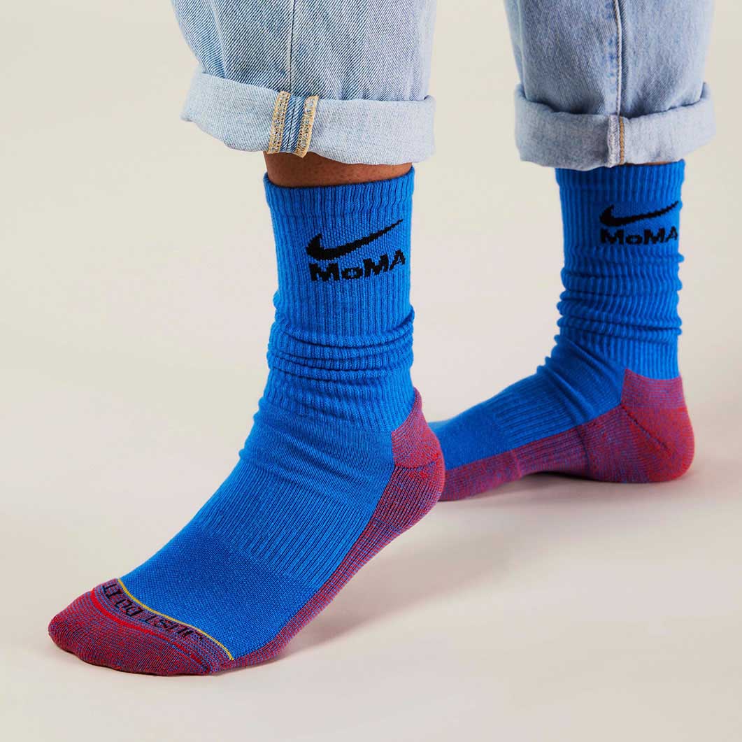 MoMA ナイキ エブリデイ ソックス ブルー M 23－25cm(ブルー