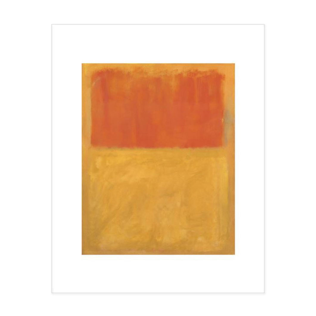 ロスコ：Orange and Tan, 1954 ポスター(Orange and Tan， 1954