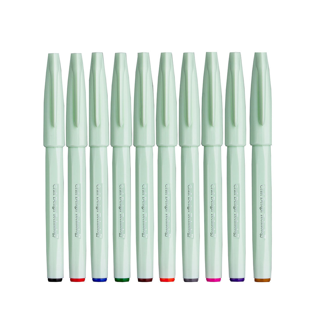 筆タッチサインペン 10本セット：オフィス