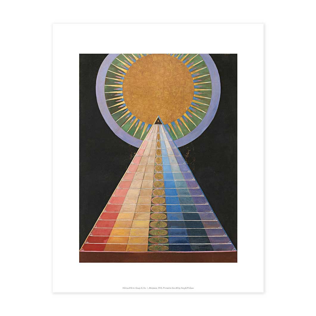 ヒルマ・アフ・クリント：Group X, No.1, Altarpiece, 1915 ポスター