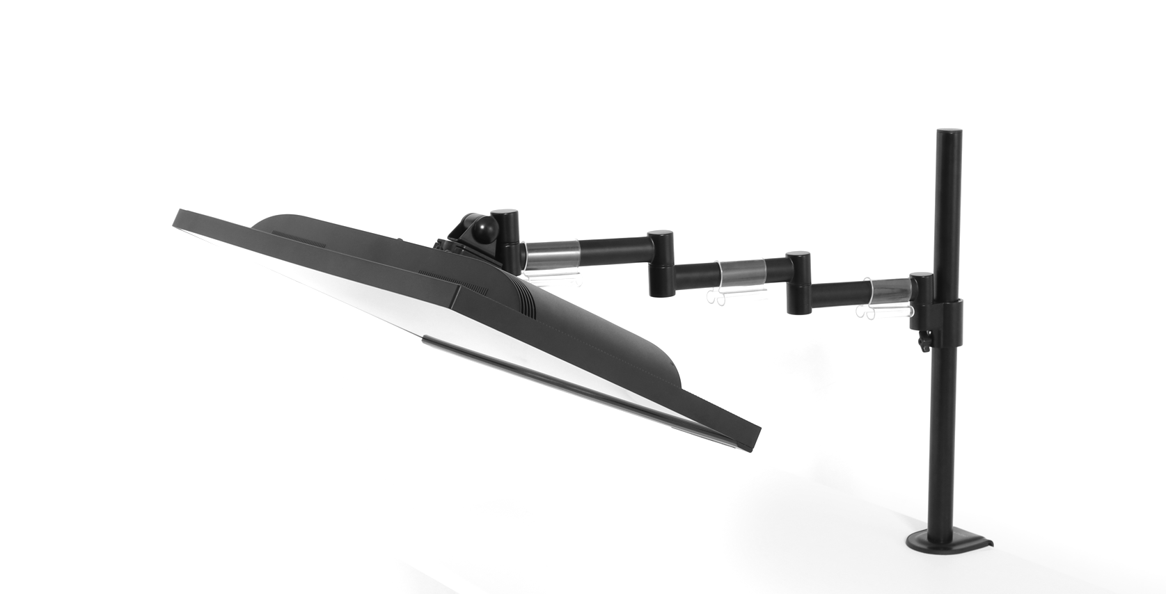 3画面対応 ロングモニターアーム トリプル BMA-300N-BK ｜問屋卸し格安