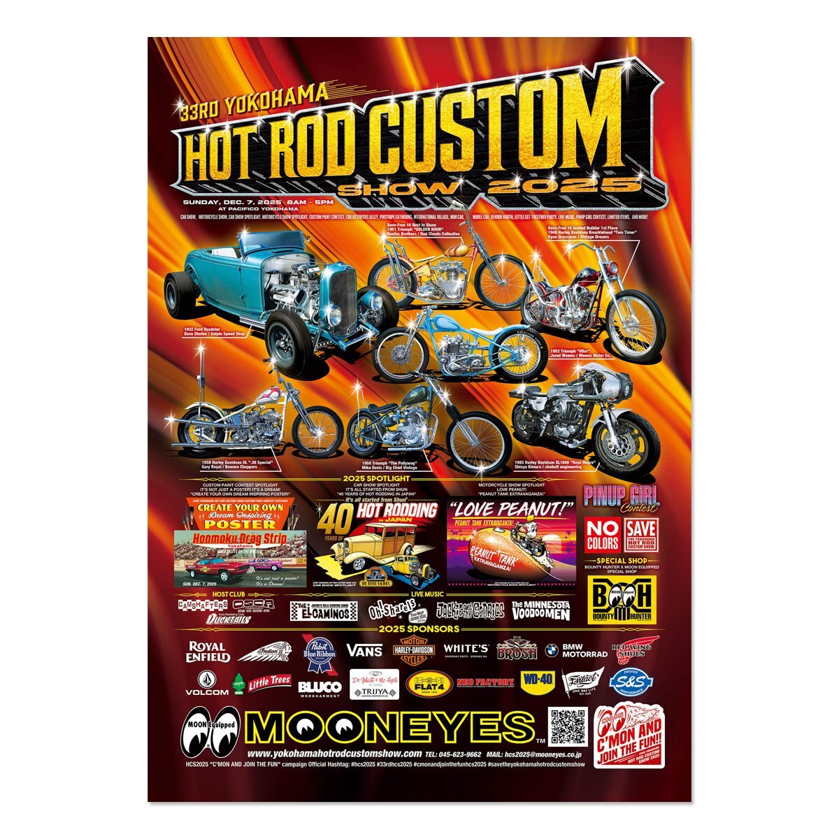 33rd YOKOHAMA HOT ROD CUSTOM SHOW 2025 ポスター(Photo)