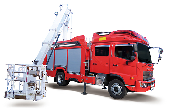 概要｜13mブーム付多目的消防ポンプ自動車 MVF13｜MVF｜消防車｜株式