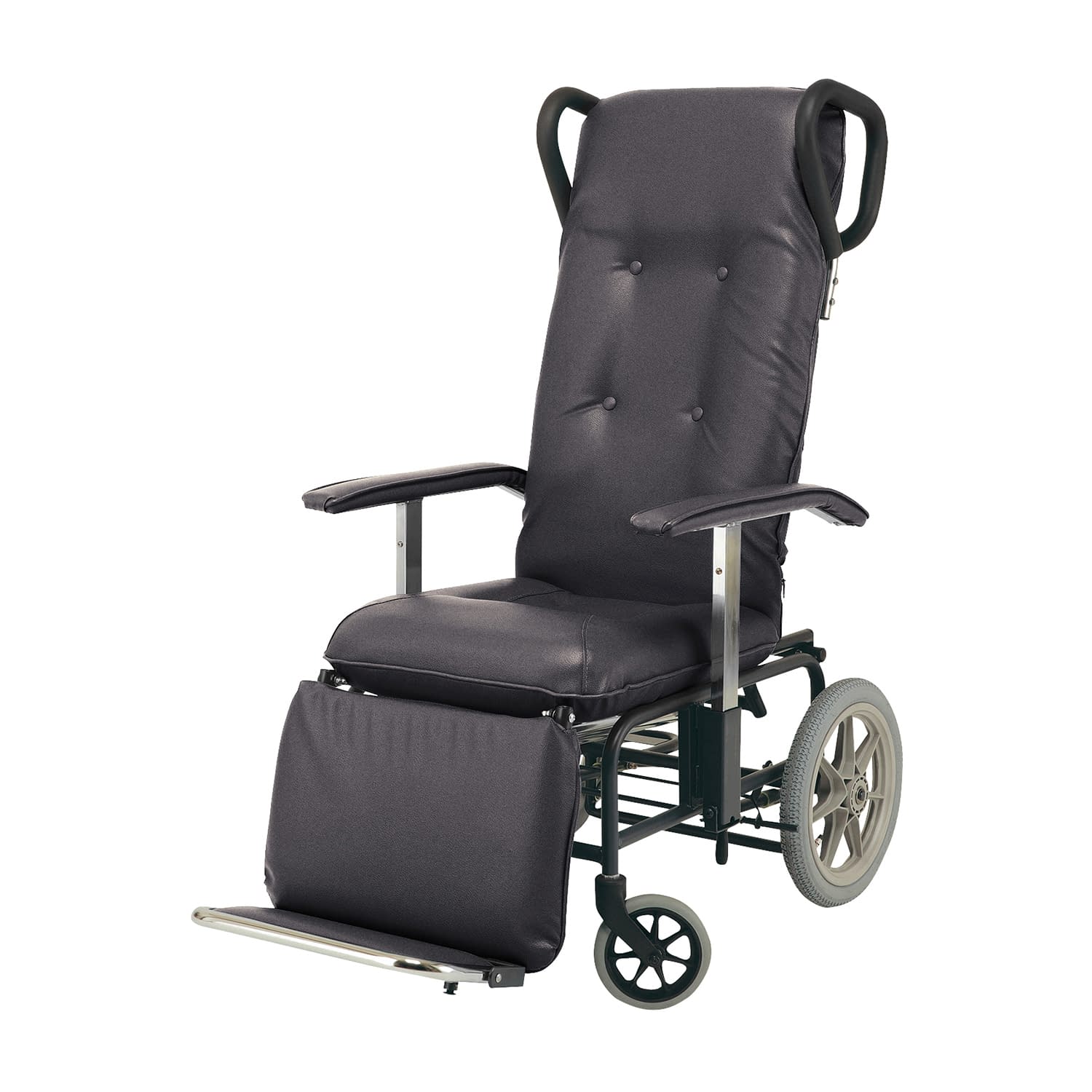 車いす フルリクライニングカームF 車椅子 20-5800-0001 ブラウン 睦三