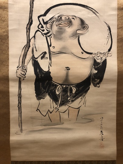 真作/上田万秋/上田萬秋/鶉図/ウズラ図/布袋屋掛軸HH-197 2026年最新