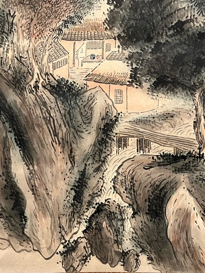 横井金谷 山水図｜古美術・掛け軸の販売・買取・鑑定-松本松栄堂