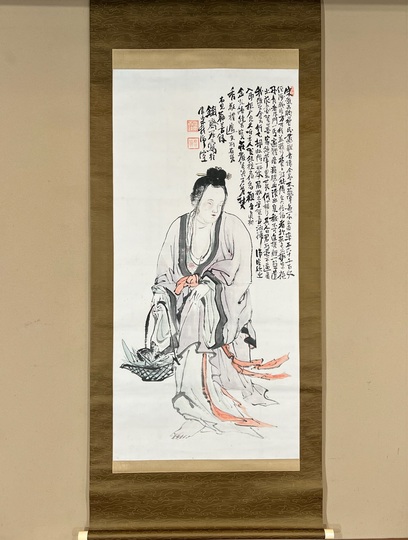 富岡鉄斎 魚籃観音図｜古美術・掛け軸の販売・買取・鑑定-松本松栄堂