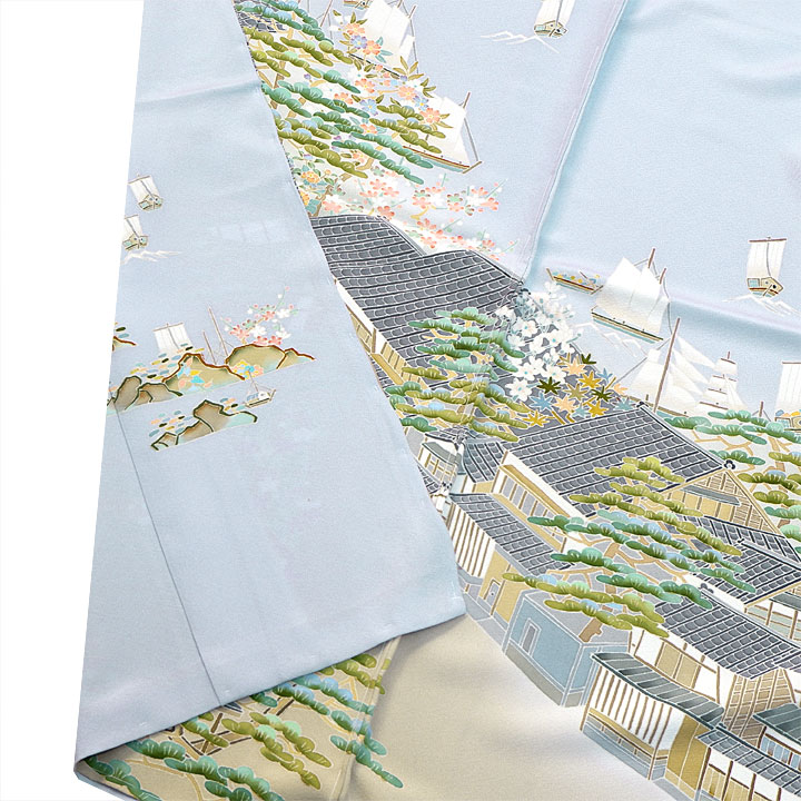 本加賀友禅 松井眞夫 特撰訪問着【東岩瀬 富山】 [241121-ho-1