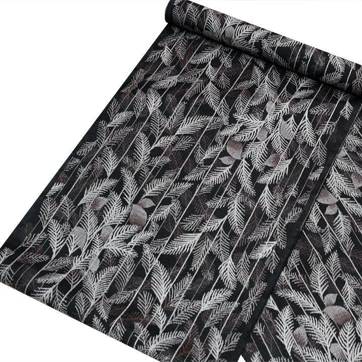 古代染色 純植物染め 本場大島紬【葉模様】 [241222-ot-3] - ￥280,000