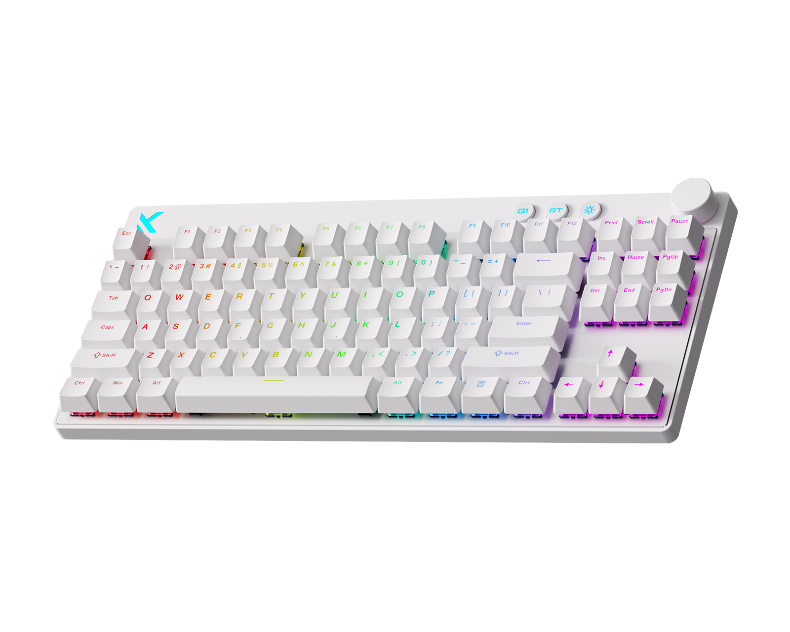 MCHOSE Mix 87 Hall Effect Magnetic Gaming Keyboard ANSI - White